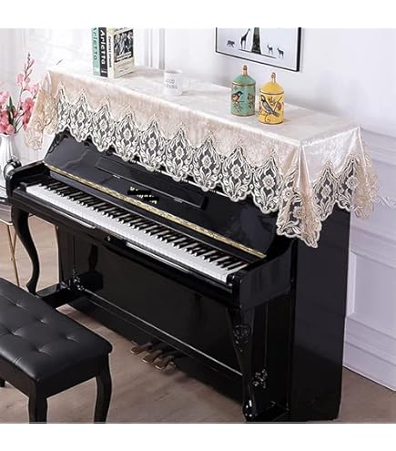 Amazon.co.jp: アップライト ピアノ カバー セット、ピアノ装飾